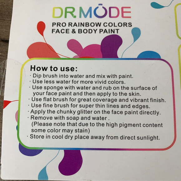 Face Body Painting Paint Set Kit Palettes Cakes Face Paint Makeup For Kids Adult - Picture 5 of 9